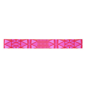Hot-roze geometrisch Alle keren Satijnen Lint