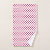Hot roze geometrische patroon strepen bad handdoek (Handdoek)