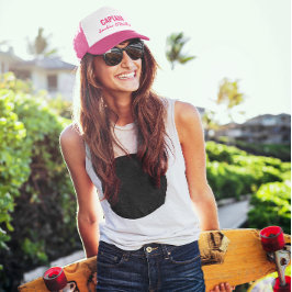 Hot roze gepersonaliseerde kapitein trucker pet