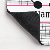 Hot Roze Gepersonaliseerde Panda Beer Muismat (Hoek)