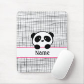Hot Roze Gepersonaliseerde Panda Beer Muismat (Met muis)