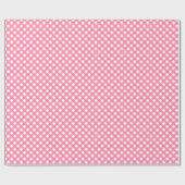 Hot-Roze Gingham-afdrukpapier met glanzende wand Cadeaupapier (Vlak)