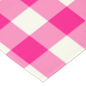 Hot-roze Gingham / Buffalo Check Tablecloth Tafelkleed (Gekanteld)