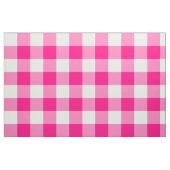 Hot-Roze Gingham Pattern Fabric Stof (Fat Quarter)