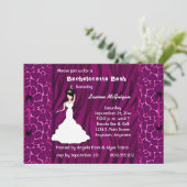 Hot-roze Giraffe en uitnodiging van Zebra (Staand voorkant)