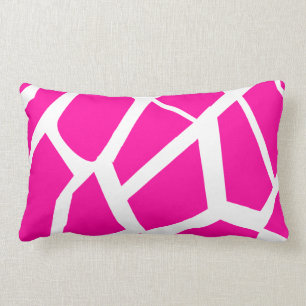 Hot-roze Giraffe Patroon Wilde Dierafdrukken Kussen