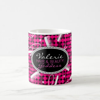 Hot-roze Glam - Mok voor aangepaste haarklop en sc