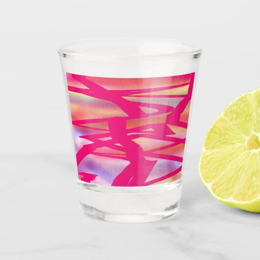 Hot-roze glas (Voorkant)