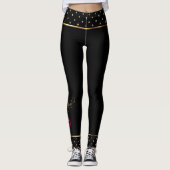 Hot-roze glazen lippenstift leggings (Voorkant)