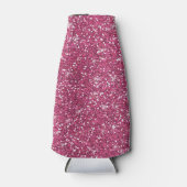 Hot-roze glitter bedrukt flesjeskoeler (Voorkant)