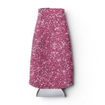 Hot-roze glitter bedrukt