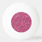 Hot-roze glitter bedrukt pingpongbal (Voorkant)