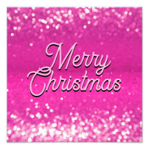 Hot roze glitter bokeh aangepaste tekst