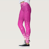 Hot roze glitter bokeh leggings (Links)