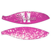 Hot roze glitter bokeh monogram basketbal (Panelen)