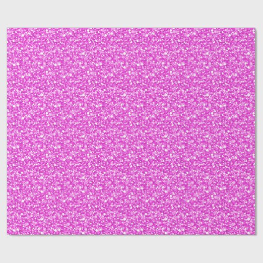 Hot-roze glitter en sparkles Patroon Cadeaupapier (Vlak)