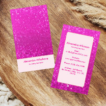 Hot Roze Glitter Glam Branding