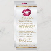Hot-roze glitter Lip Instructies 2 - Satin (Voorkant / Achterkant)