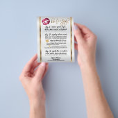 Hot-roze  Glitter Lip instructies Flyer (Hand)