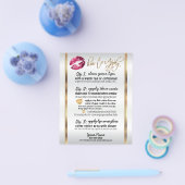 Hot-roze  Glitter Lip instructies Flyer (Enkel)