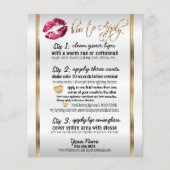 Hot-roze Glitter Lip instructies Flyer (Voorkant)