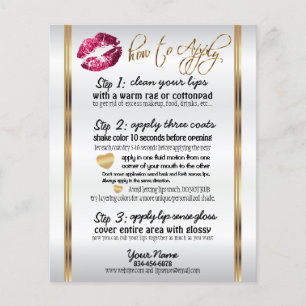 Hot-roze  Glitter Lip instructies Flyer