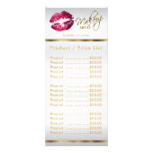 Hot-roze glitter Lip-service, product-/prijslijst Reclamekaart (Achterkant)