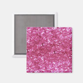 Hot-roze glitter-look magneet (Voorkant / Achterkant)