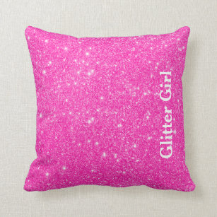 Hot-roze glitter-Show uw glamour Kussen