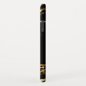 Hot-roze glitterliften en goudmarmer Case-Mate iPhone case (Achterkant/rechts)