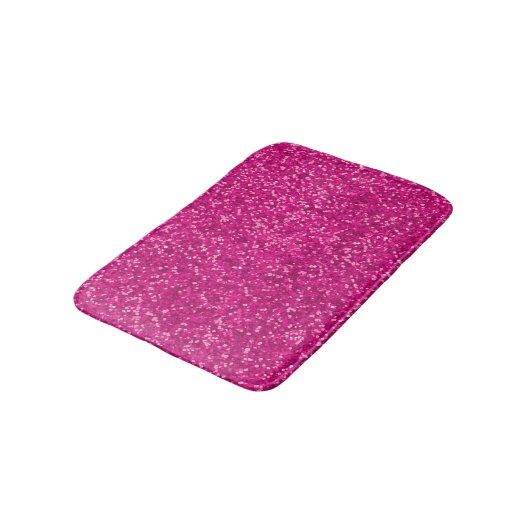 Hot-roze glitterpatroon | Girly Glamour Badmat (Gekanteld)