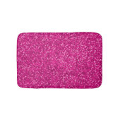 Hot-roze glitterpatroon | Girly Glamour Badmat (Voorkant)
