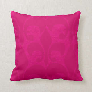 Hot-roze Gold Fleur-de-Lis-ontwerppiloot Kussen
