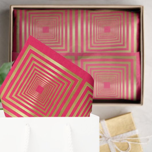 Hot roze gouden cadeau verpakking Tissue Papier