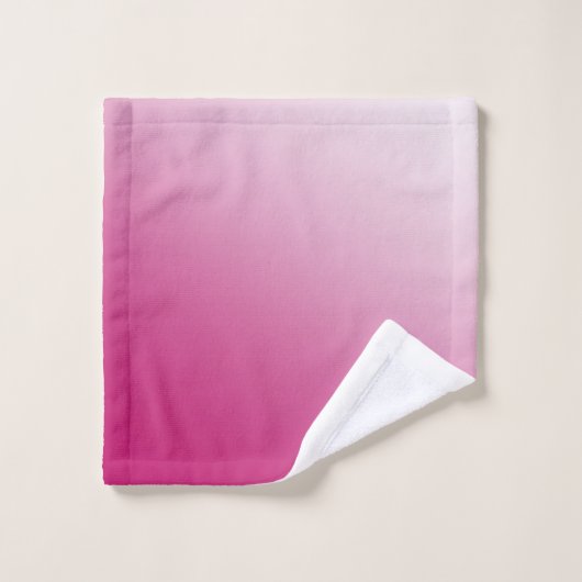 Hot-roze gradiënt bad handdoek (Wasdoekje)