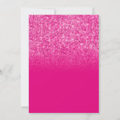 Hot-roze gradiënt Vrijgezellenfeest Kaart (Achterkant)