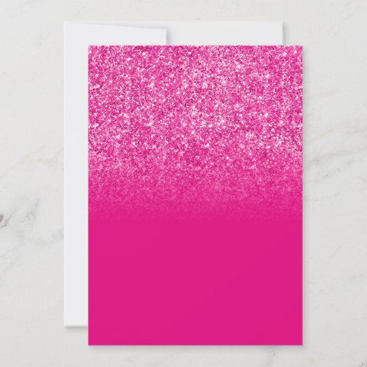 Hot-roze gradiënt Vrijgezellenfeest Kaart (Achterkant)