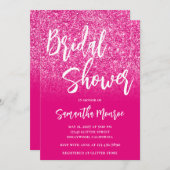 Hot-roze gradiënt Vrijgezellenfeest Kaart (Voorkant / Achterkant)