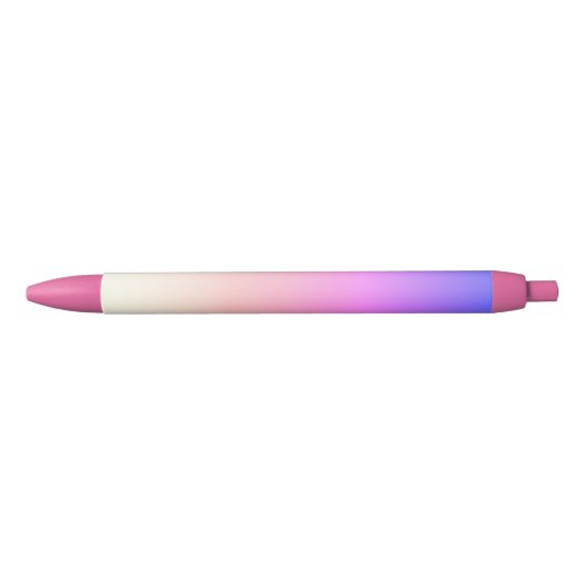 Hot-roze gradiënt zwarte-inktpen zwarte inkt pen (Voorkant)