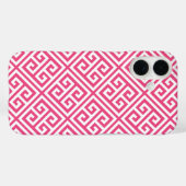 Hot-roze Grieks sleutelpatroon Case-Mate iPhone Case (Achterkant (horizontaal))