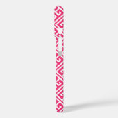 Hot-roze Grieks sleutelpatroon Case-Mate iPhone Case (Achterkant / Links)