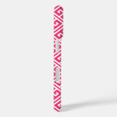 Hot-roze Grieks sleutelpatroon Case-Mate iPhone Case (Achterkant / Rechts)