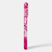 Hot-roze grijpingspatroon - Aangepaste tekst Case-Mate iPhone Case (Achterkant / Rechts)