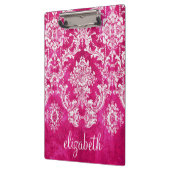 Hot-roze grijpingspatroon - Aangepaste tekst Klembord (Links)
