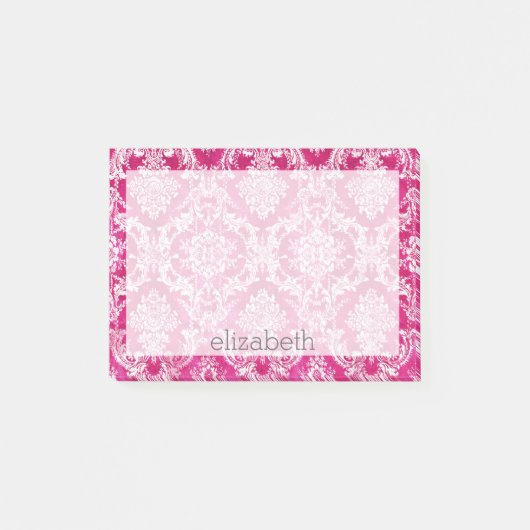Hot-roze grijpingspatroon post-it® notes (Voorkant)