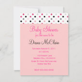 Hot-roze grijze, lichtroze en zwarte poolpunten kaart (Achterkant)