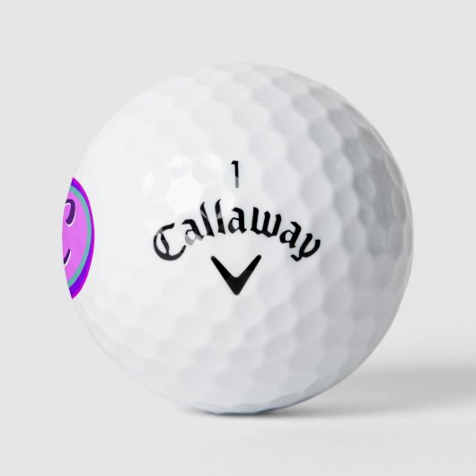 hot-roze, grote, heldere monogram Golfballen (Logo)