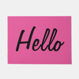 Hot-roze - Hallo Doormat Deurmat
