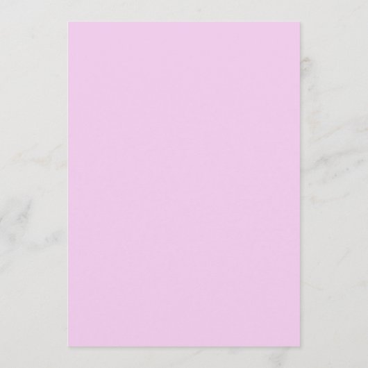 Hot Roze Hand Getrokken Whimsical Wedding Menu (Achterkant)