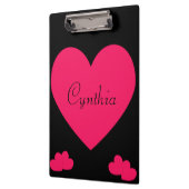 Hot-roze hart klembord (Links)